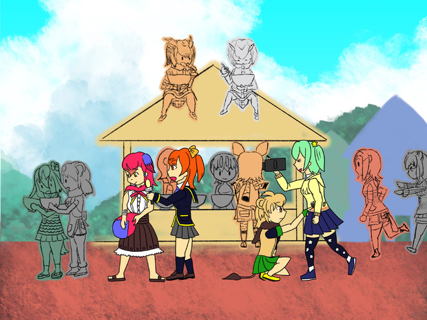 放送部の取材 キトラ さんのイラスト ニコニコ静画 イラスト