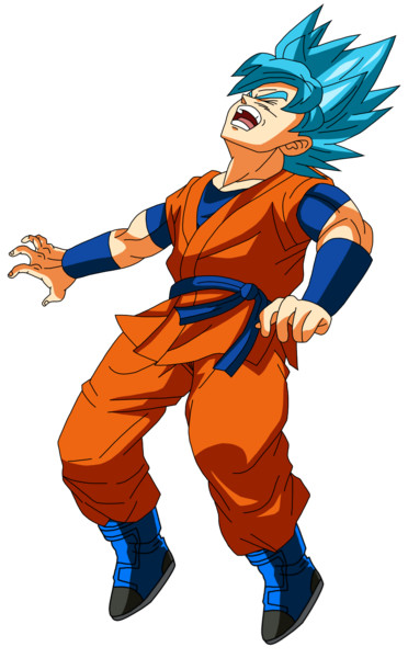 吹っ飛ぶssgss孫悟空の立ち絵 1 Vegeta さんのイラスト ニコニコ静画 イラスト