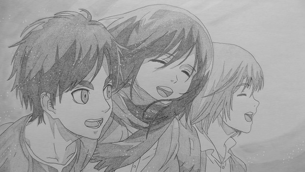 シャーペンで進撃の巨人season3 Op Animesekai1984 さんのイラスト ニコニコ静画 イラスト
