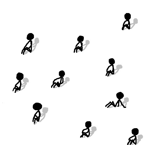 みんなで座ってみた W さんのイラスト ニコニコ静画 イラスト