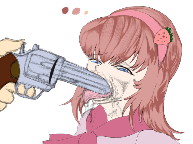 Jgnの銃を愛撫するicg姉貴 塗り絵中 タケシ さんのイラスト ニコニコ静画 イラスト