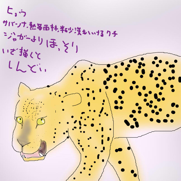 どうぶつ図鑑~ヒョウ~