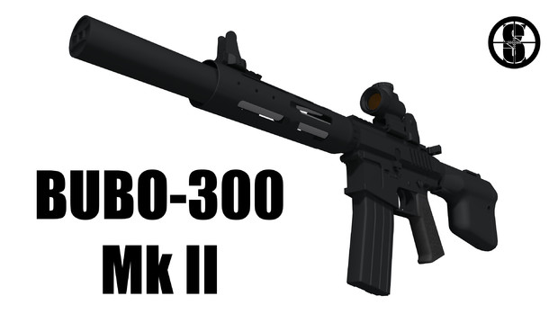 【MMD銃火器】BUBO-300 Mk II【配布】