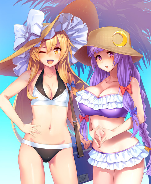 魔理沙とパチュリー タルモ さんのイラスト ニコニコ静画 イラスト