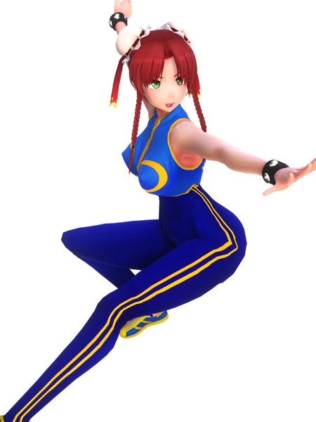 Mmd めーりん チュンリー風衣装 Mit U さんのイラスト ニコニコ静画 イラスト