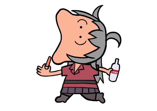 お菓子をツマミに酒を飲むガングーチョ みすみ さんのイラスト ニコニコ静画 イラスト