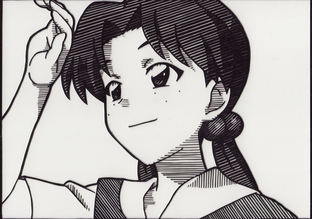 切り絵 洞木ヒカリ シンカリオン あどなっぷ さんのイラスト ニコニコ静画 イラスト