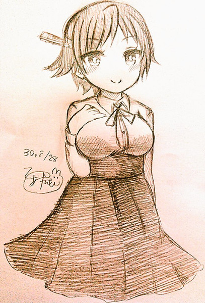 お嬢様っぽい服着た比叡さん 雨坪礼 あや さんのイラスト ニコニコ静画 イラスト