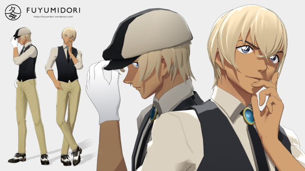 Mmdコナン 冬緑式安室透ver 1 11 冬緑 さんのイラスト ニコニコ静画 イラスト