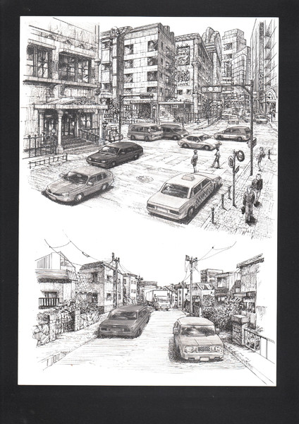 街風景２図 Hikonoir さんのイラスト ニコニコ静画 イラスト