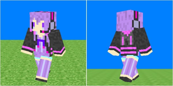 Minecraft 結月ゆかりスキン 改 見本 優華 さんのイラスト ニコニコ静画 イラスト
