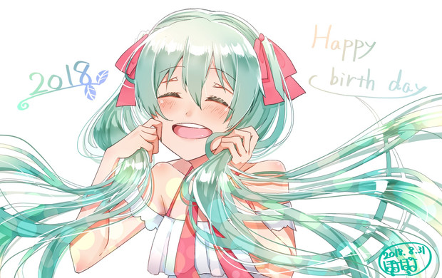 初音ミク生誕祭18 ぽよぽよ さんのイラスト ニコニコ静画 イラスト