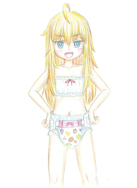 金髪おむつっ娘 エルザ やさぐれ三位中将 さんのイラスト ニコニコ静画 イラスト