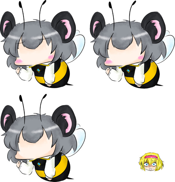 顔無しnyn蜂素材 コンタミネーション さんのイラスト ニコニコ静画 イラスト