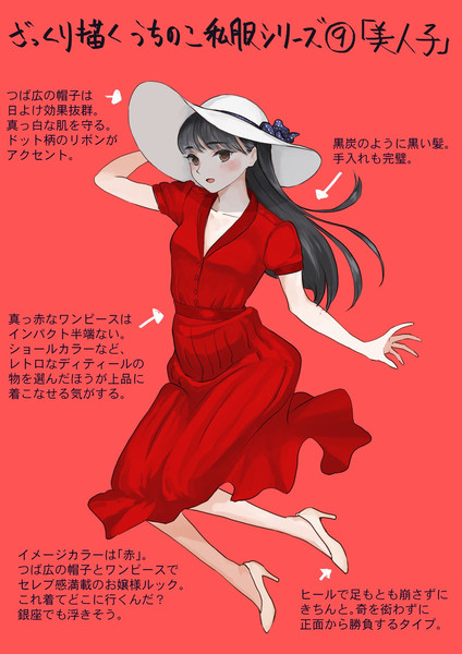 うちのこ私服落書きシリーズ カレーそば さんのイラスト ニコニコ静画 イラスト
