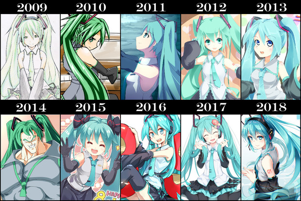 10年進化録 初音ミク あすとら さんのイラスト ニコニコ静画 イラスト