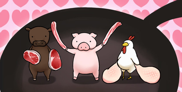 コモンズ 牛さん豚さん鶏さん 素材 Siwasiwa さんのイラスト ニコニコ静画 イラスト