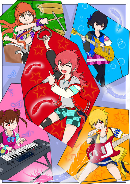 バンドを組む放課後クライマックスガールズ 昌景 さんのイラスト ニコニコ静画 イラスト
