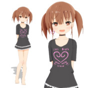 Mmdモデル配布 川神舞の水着 Icemega5 さんのイラスト ニコニコ静画 イラスト