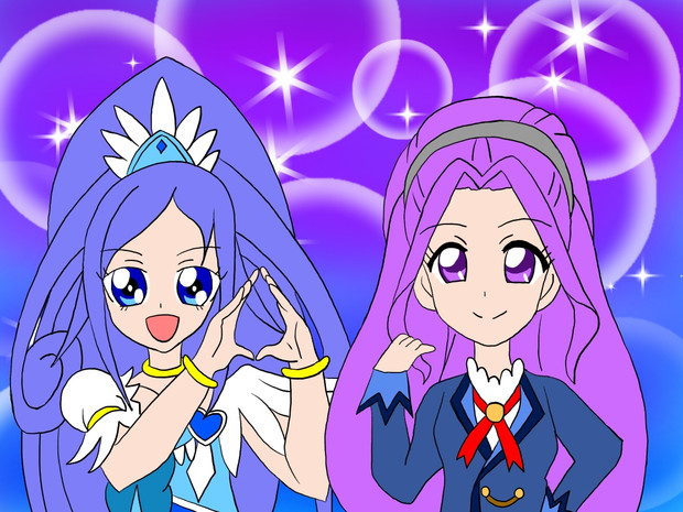 ダイヤモンドとアメジストのお嬢様 絵描きの冒険者katosan さんのイラスト ニコニコ静画 イラスト