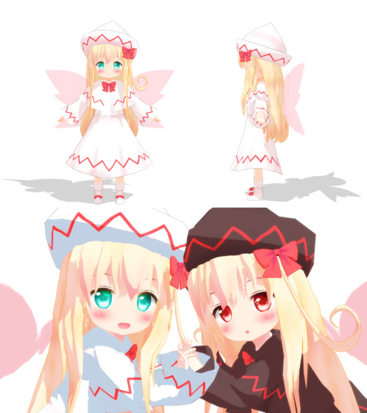 モデル配布 ちびリリーホワイト ちびリリーブラック 東方mmd ちゅばき さんのイラスト ニコニコ静画 イラスト