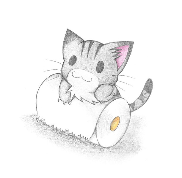 トイレットペーパーとにゃんこ わにねこwithくまこ さんのイラスト ニコニコ静画 イラスト