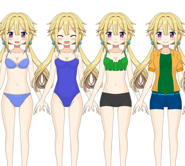 深月フェリシアを脱がして色々着せてみました１ ルーガ さんのイラスト ニコニコ静画 イラスト