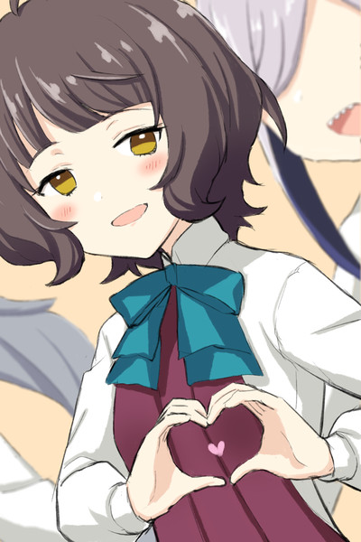 通りすがりに手でハートマークしてくれる岸波ちゃん えんぎよし 新刊予定未定 さんのイラスト ニコニコ静画 イラスト