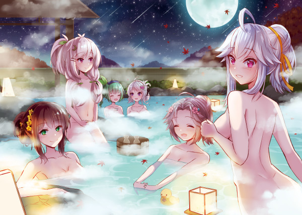 桃源郷の温泉 楠本みや さんのイラスト ニコニコ静画 イラスト