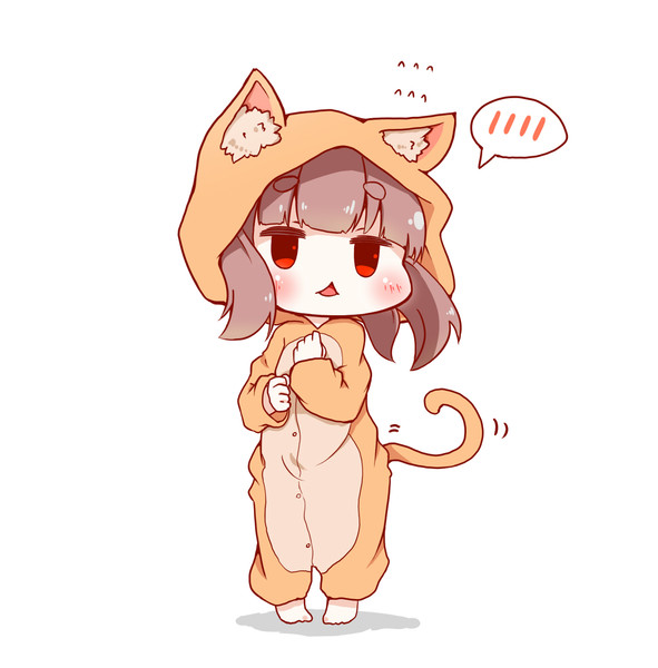 てれ顔猫パジャマきりたん もちのきんぐ さんのイラスト ニコニコ静画 イラスト