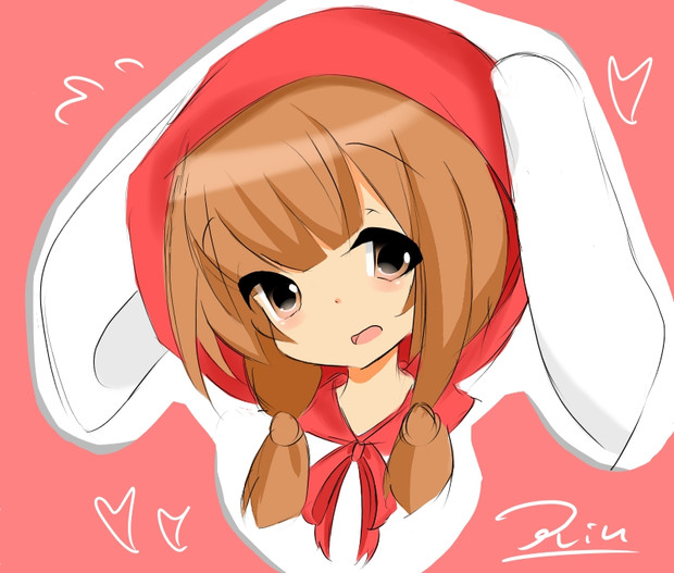 うさ耳パーカーの女の子 Rinたそ さんのイラスト ニコニコ静画 イラスト