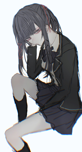 話し掛け辛いタイプの美少女 赫井苹果 あかいりんご さんのイラスト ニコニコ静画 イラスト
