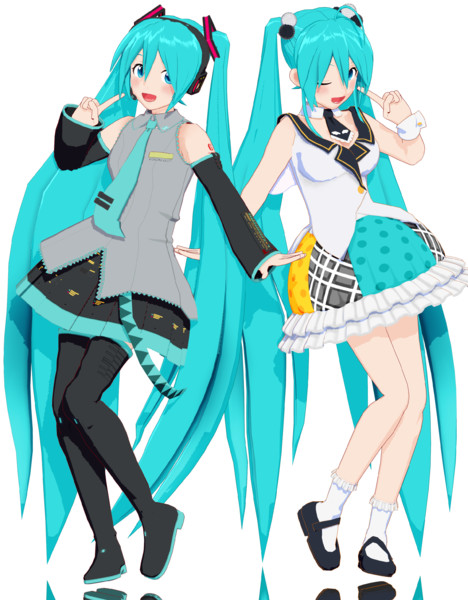 Mmdモデル配布 Nobunaga式初音ミク しゅがーはぁと さんのイラスト ニコニコ静画 イラスト