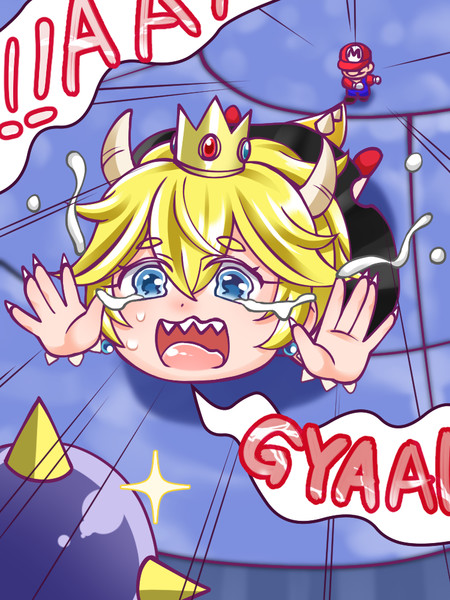 続 ６４マリオとクッパ姫 ヤキソバぱん太郎 ネギトロ子 さんのイラスト ニコニコ静画 イラスト