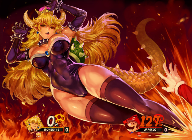 クッパ姫 In スマブラsp Whistlerx さんのイラスト ニコニコ静画 イラスト
