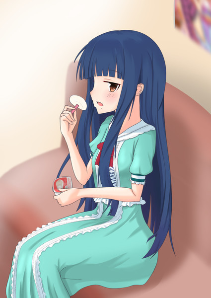 雪見だいふくを食べる佐城雪美 小林茶々丸 さんのイラスト ニコニコ静画 イラスト