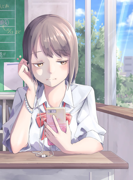 一番乗りの教室で一曲聴くのが日課 キタ さんのイラスト ニコニコ静画 イラスト