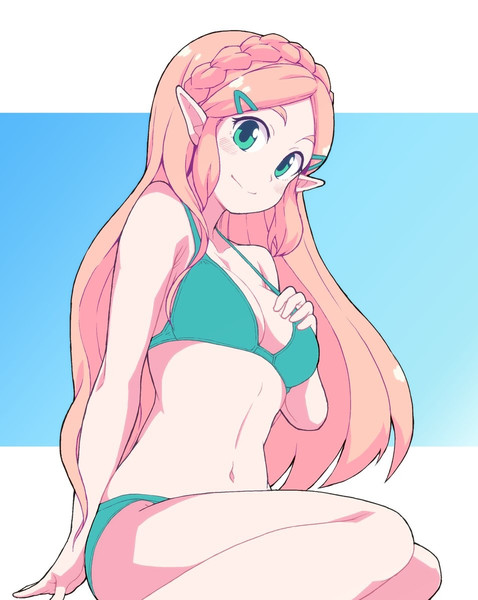 水着ゼルダ姫 よこよこ さんのイラスト ニコニコ静画 イラスト
