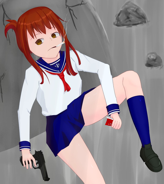 くわえタバコな電 Hnak Xr さんのイラスト ニコニコ静画 イラスト