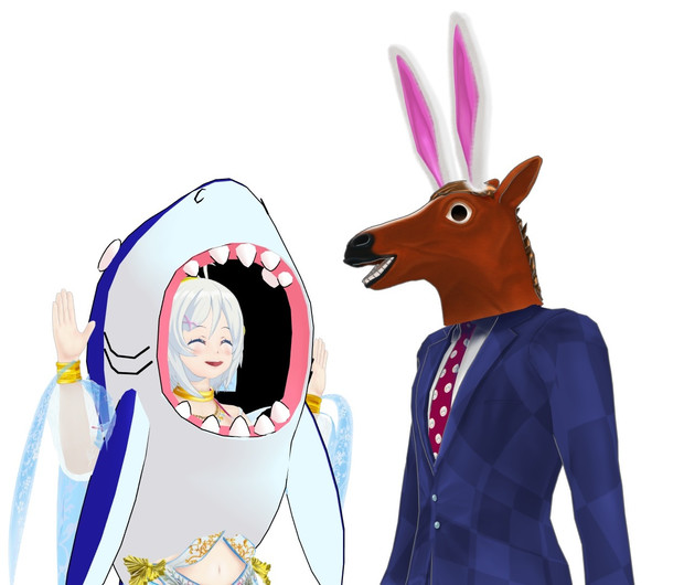 ２人で因幡の白兎ごっこ 1 泥船艦隊 さんのイラスト ニコニコ静画 イラスト