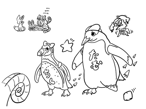 どうぶつ図鑑ぬりえ てすら ３ さんのイラスト ニコニコ静画 イラスト