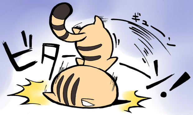 盛大にこけるゴビ猫 さきの新月 さんのイラスト ニコニコ静画 イラスト