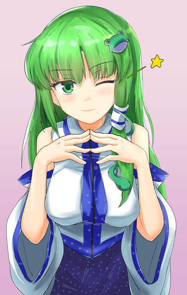 自分がかわいい事を知っている早苗さん ただのナス さんのイラスト ニコニコ静画 イラスト