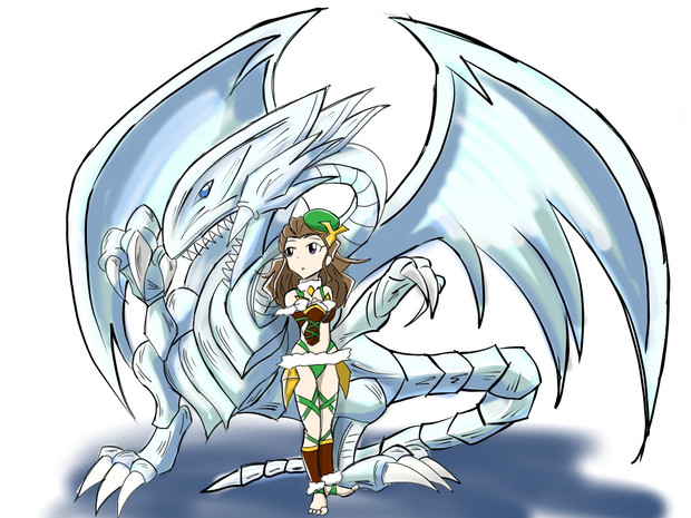 関裕美と青眼の白龍 ニコニコ静画 イラスト