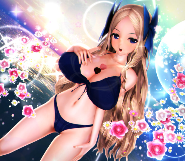 朝ビキニ 朝風編 朝姫の ぱいちちサービス 海冥 さんのイラスト ニコニコ静画 イラスト