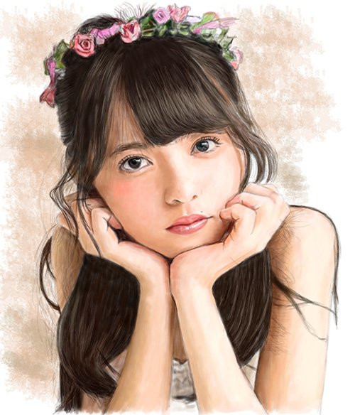 デジタル似顔絵 乃木坂46 斉藤飛鳥さん Aki 0n0 さんのイラスト ニコニコ静画 イラスト