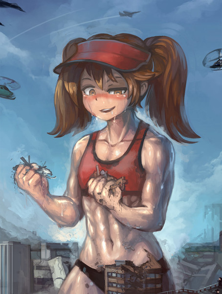 巨大化したら力を試しｒｊちゃん Yilx さんのイラスト ニコニコ静画 イラスト