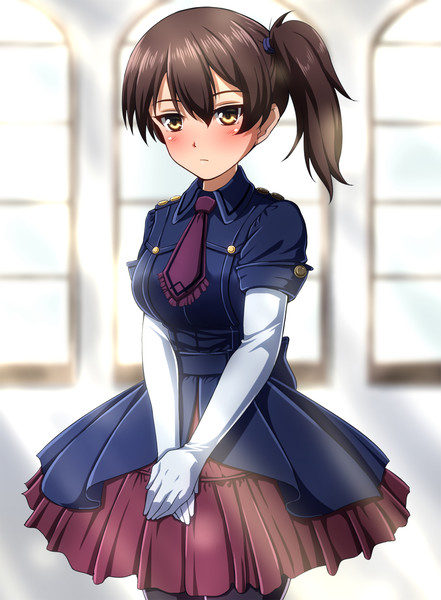 軍服ワンピースな加賀さん とりっきぃ さんのイラスト ニコニコ静画 イラスト