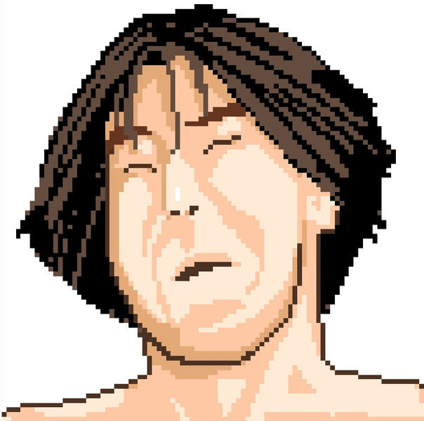 ドットにされ苦悶の表情を浮かべる肉おじゃ ニコニコ静画 イラスト