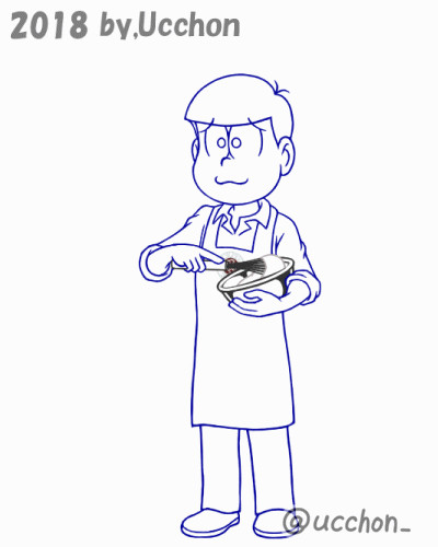 おそ松さん 三男がコーラを振るだけ トド松泡立てgif うっちょん さんのイラスト ニコニコ静画 イラスト